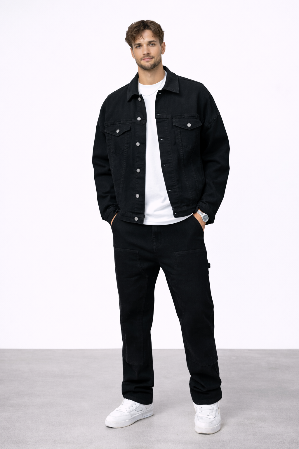 Chaqueta vaquera negra