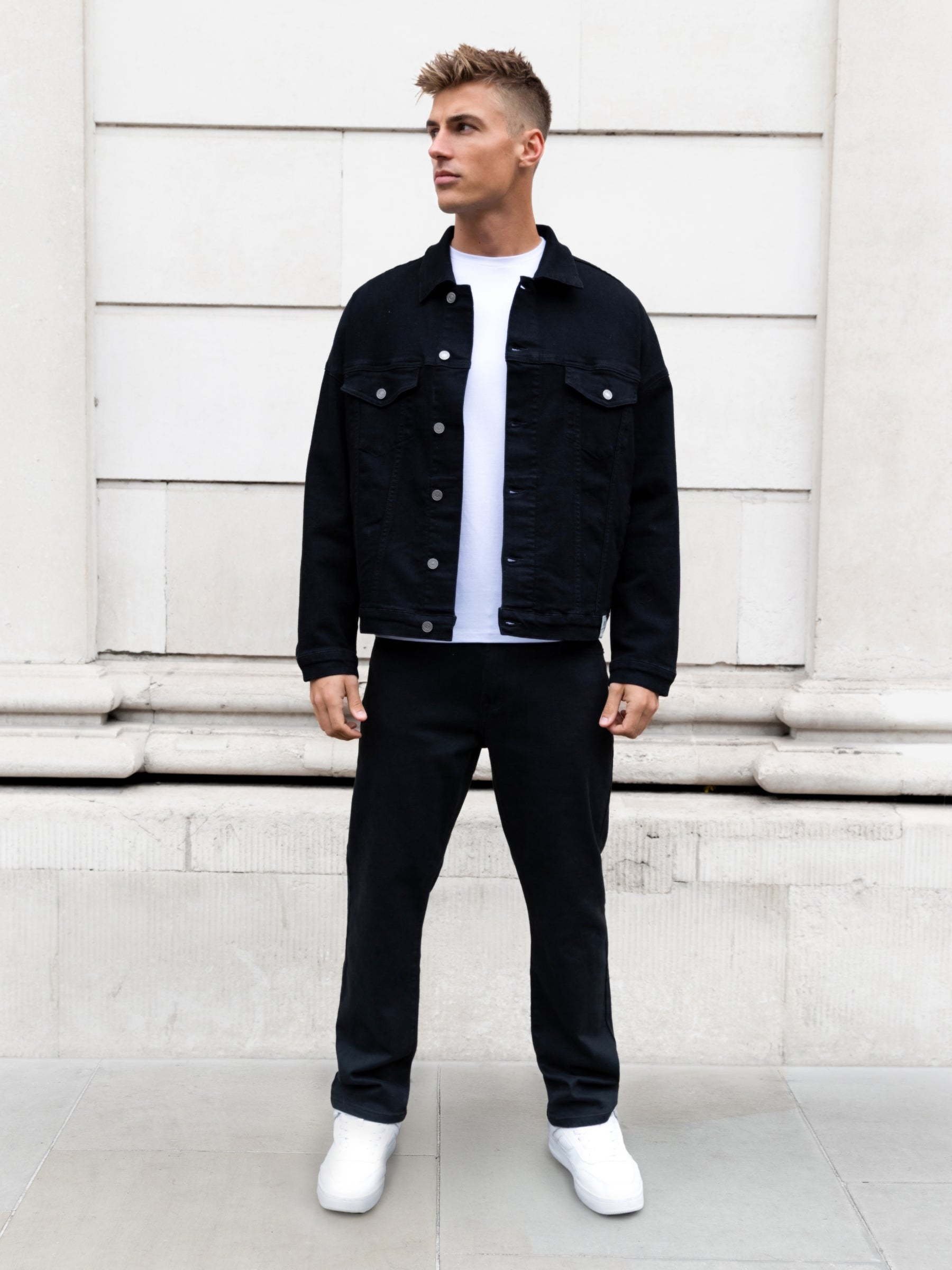 Chaqueta vaquera negra